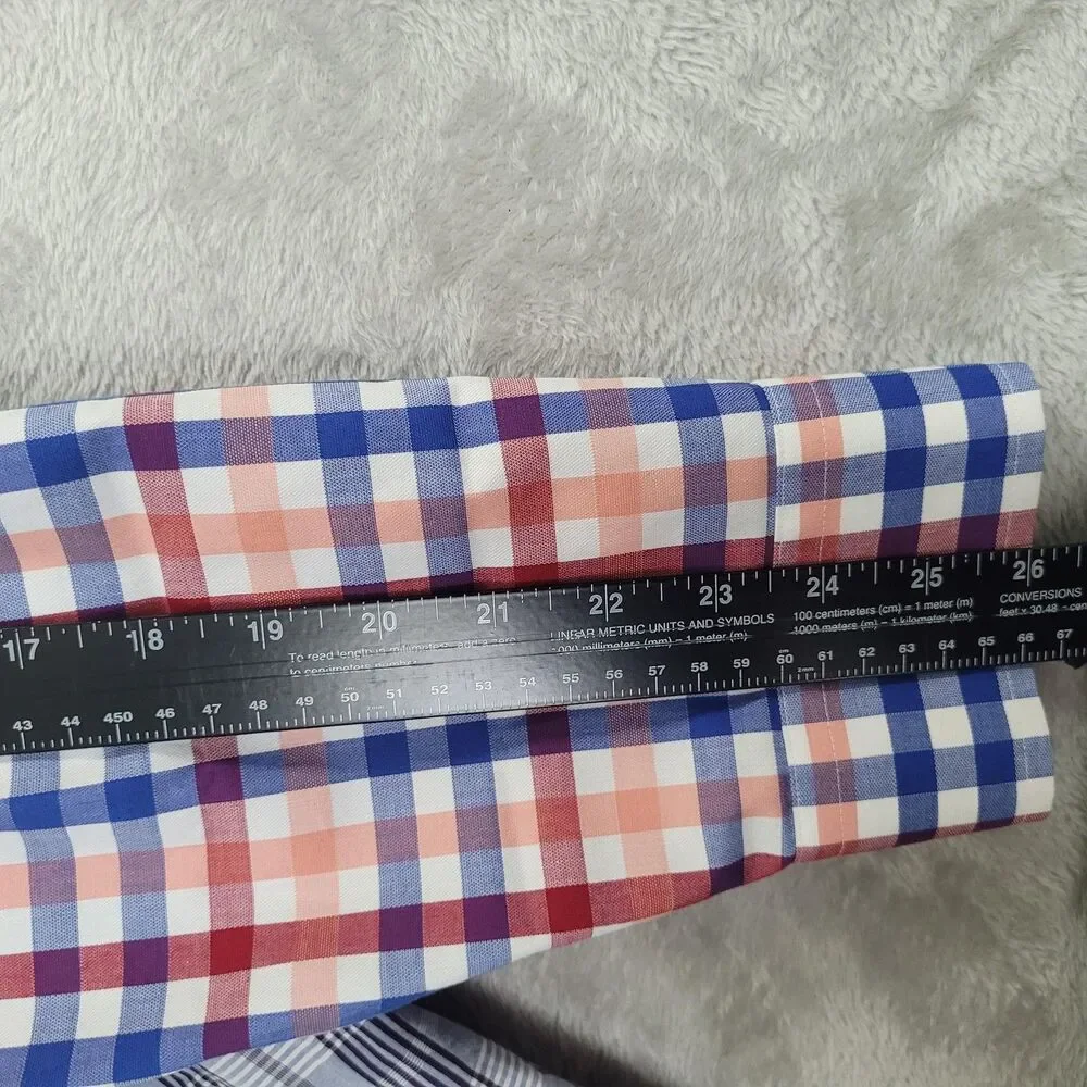 Lot Of 4 Banana Republic Shirt Mens XL Multicolor Check Long Sleeve Button Down